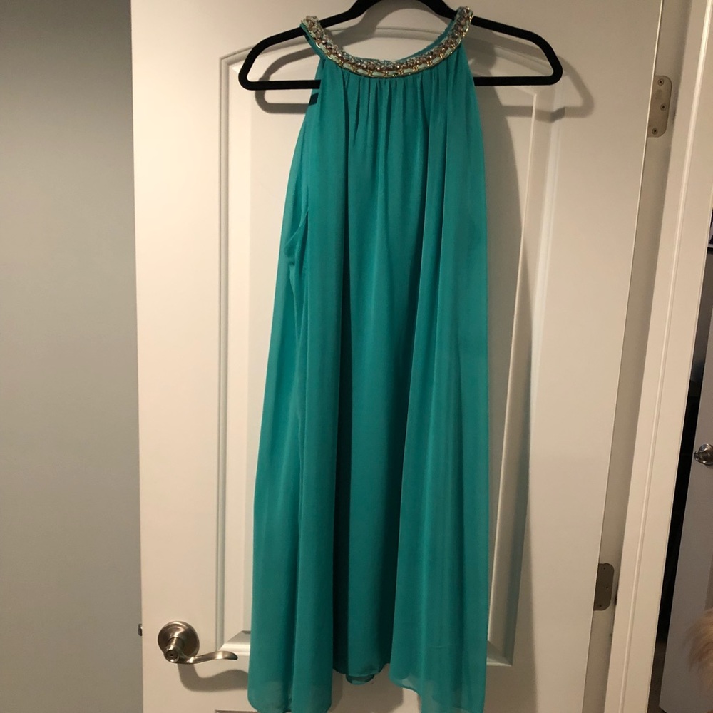 Flowy Teal Dress!